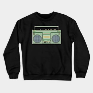 Green Vintage Boombox Crewneck Sweatshirt